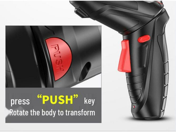 Rechargeable Multifunctional Handheld Electric Screwdriver with Impact Drill and Lithium Battery