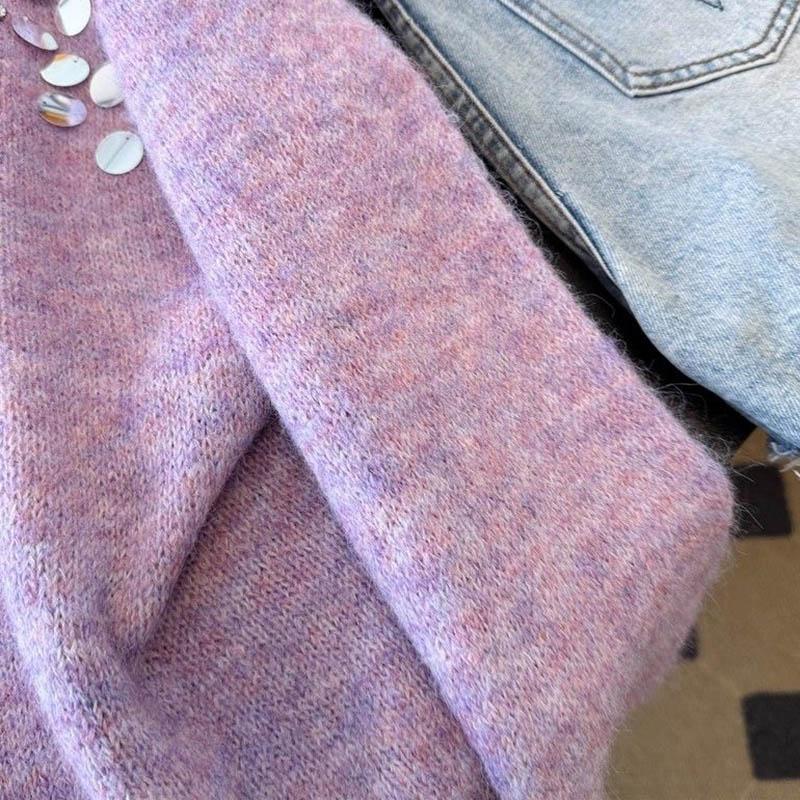 Sweater for Women Autumn Winter  Pullover Warm Knitted Stretchy Long Sleeve Oversize Jumper Tops