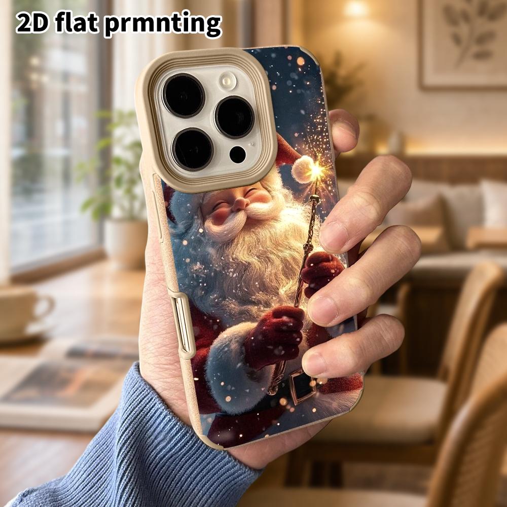 Phone Case: Lambskin 2D Flat Samsung Galaxy A34 A35 M05 M06 S20 S22 S21 FE Plus 5G Protective Case, Santa Claus, Christmas and Halloween Gift