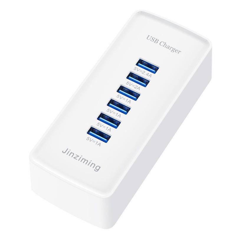 

6-Port High-Power USB Charger for Fast Charging Mobile Phones and Tablets 727 Overheat Protection + High Charging Efficiency