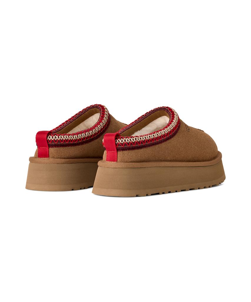 Ugg [Women] Stitch Collar Platform Slippers (Taz Ii) - Chestnut / 1174471-Che