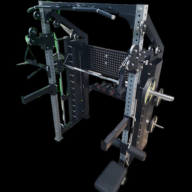 Multi-functional Smith Machine and Cable Crossover System
