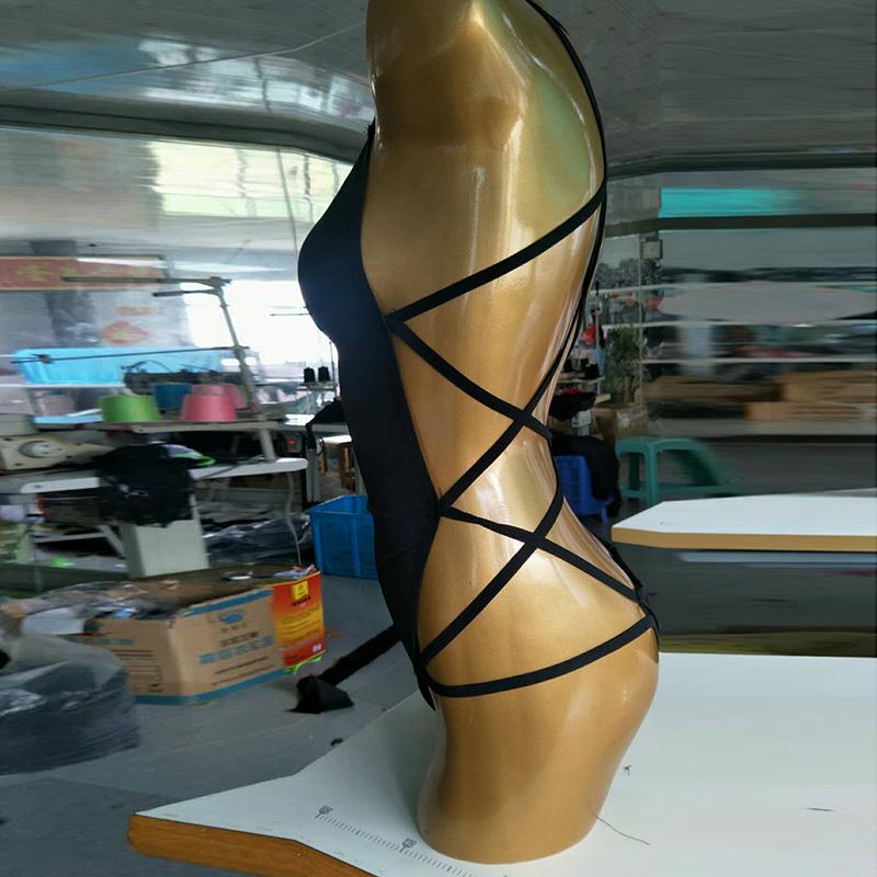 Salopetă erotică pentru femei Lenjerie intima Bretele Body negru Lenjerie de noapte Pijamale erotice Lenjerie sexy Femeie Costum de baie de vară fără mâneci pentru plajă