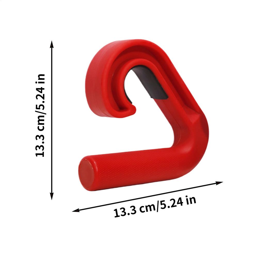 

Подтягивающий хват для рук Эргономичный крючковый тип Фитнес-ручка Гимнастический становой тяги Тяговые рукоятки Универсальное весовое Ротационное тренировочное оборудование красный