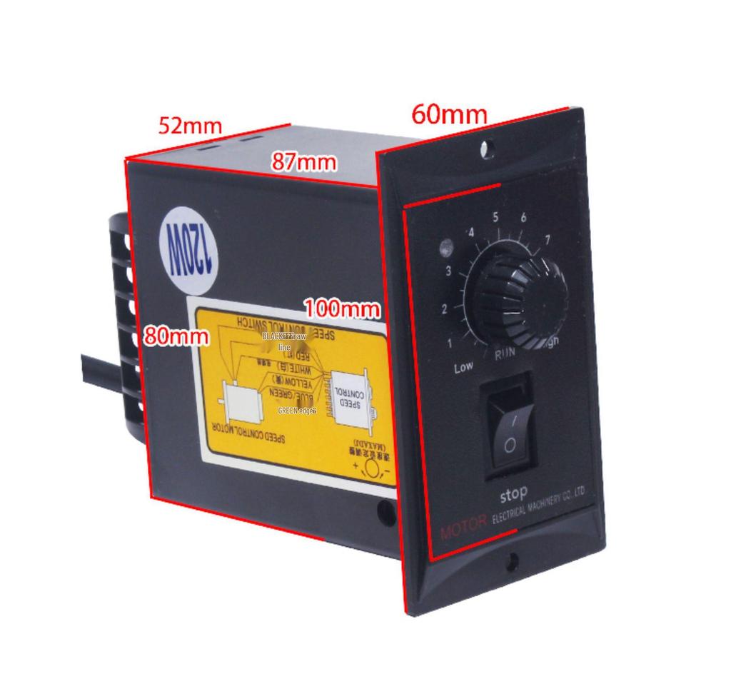 25W 220V Reversible AC Gear Motor with Adjustable Speed 4RK25GN-C