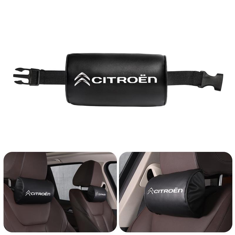 1Pcs Car Seat Headrest Auto Logo Neck Pillow For Citroen C6 C4 2CV VTS DS3 DS4 DS5 RD3 Cross Berlingo Xsara Grand Picasso Jumper