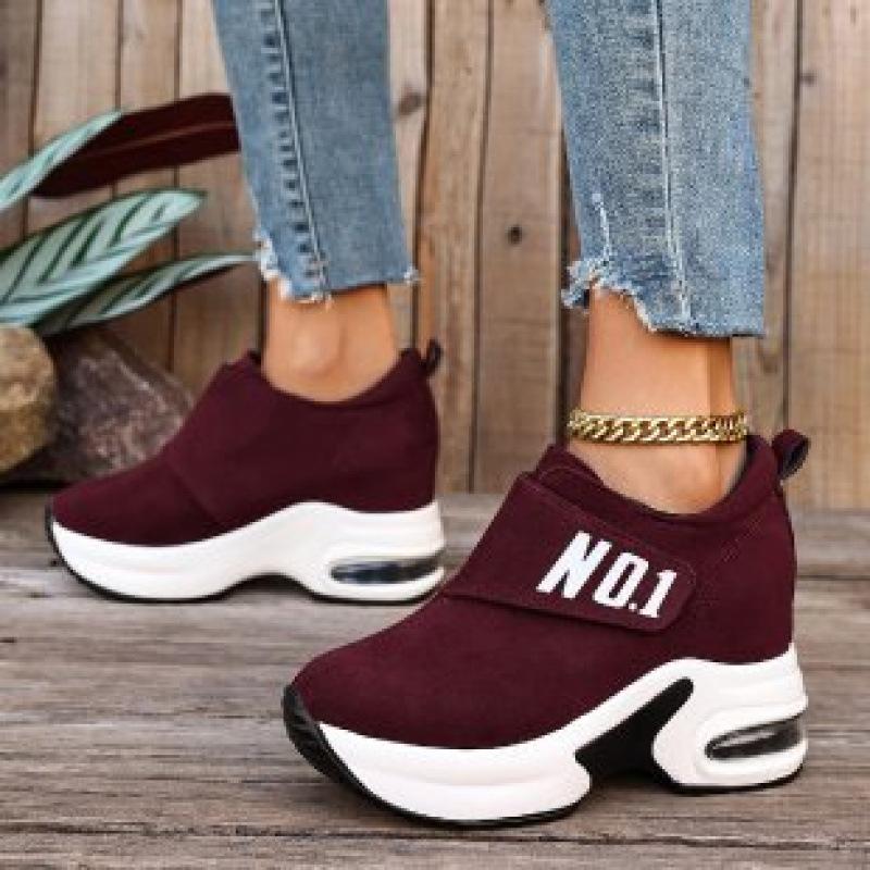 Autumn new large size shoes platform wedge heel single shoes sports shoes TEMU 35