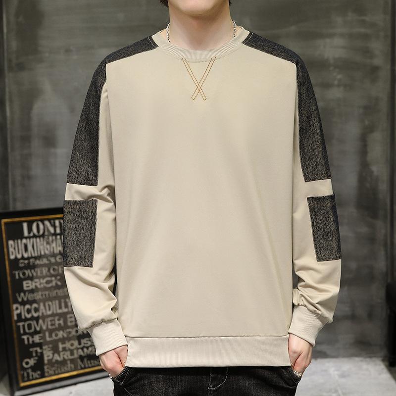 Long Sleeve T-Shirt Men's Crew Neck Sweater Spring and Autumn New Inner Bottom Shirt Teen Student Autumn Top