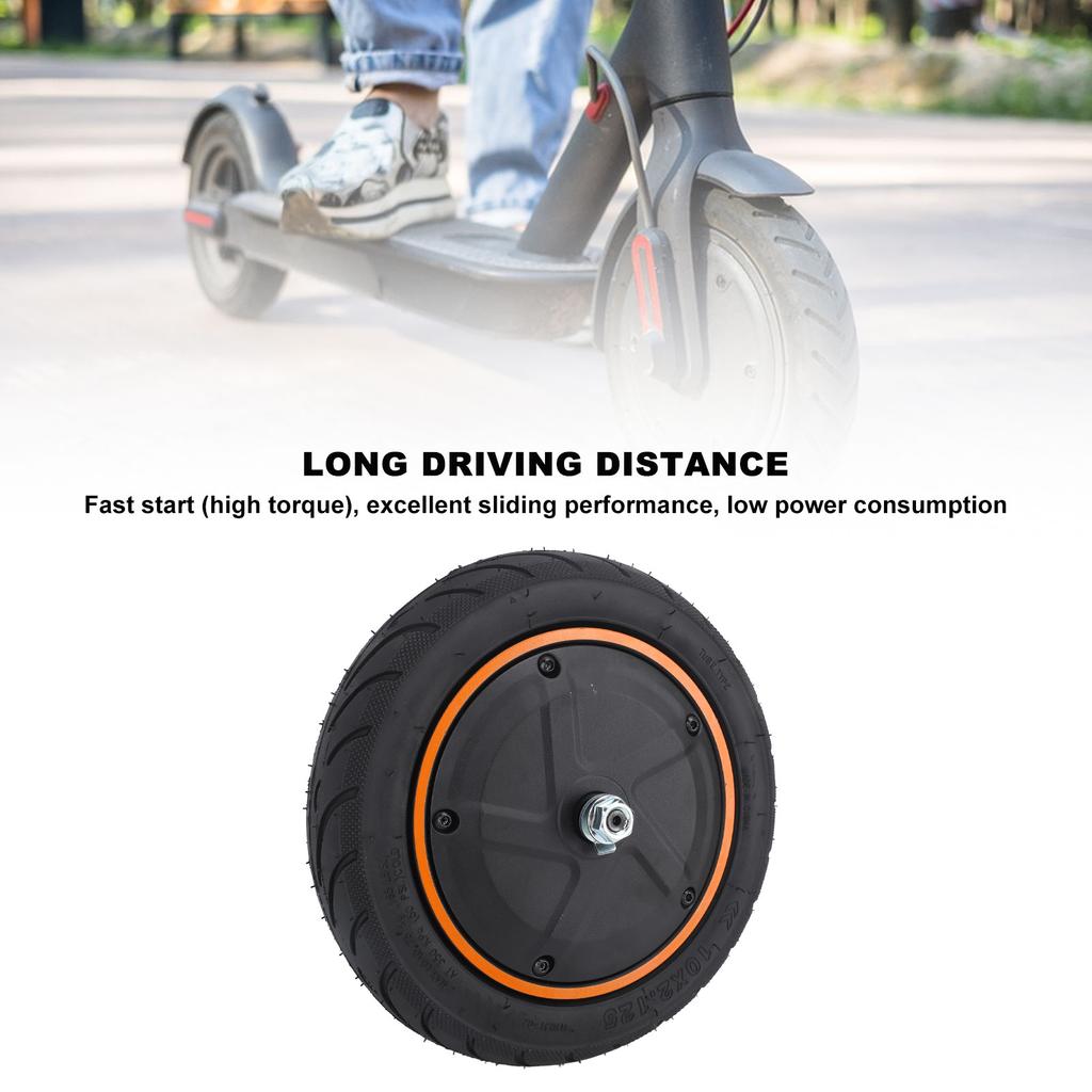 36V 400W Electric Scooter Hub Motor Aluminum Alloy Waterproof Scooter Hub Motor Wheel Replacement for Ninebot F40