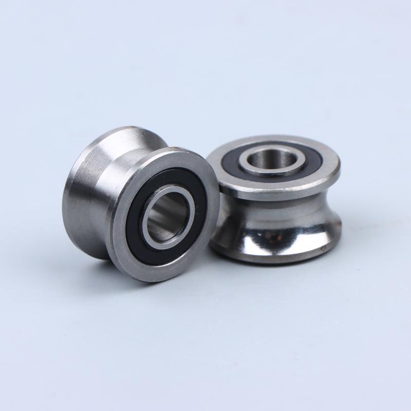 U22 T22 Shaped Groove Round Bottom Track Pulley Bearing Sliding Rollers Bearing Designed To Withstand Heavy Loads And Speed