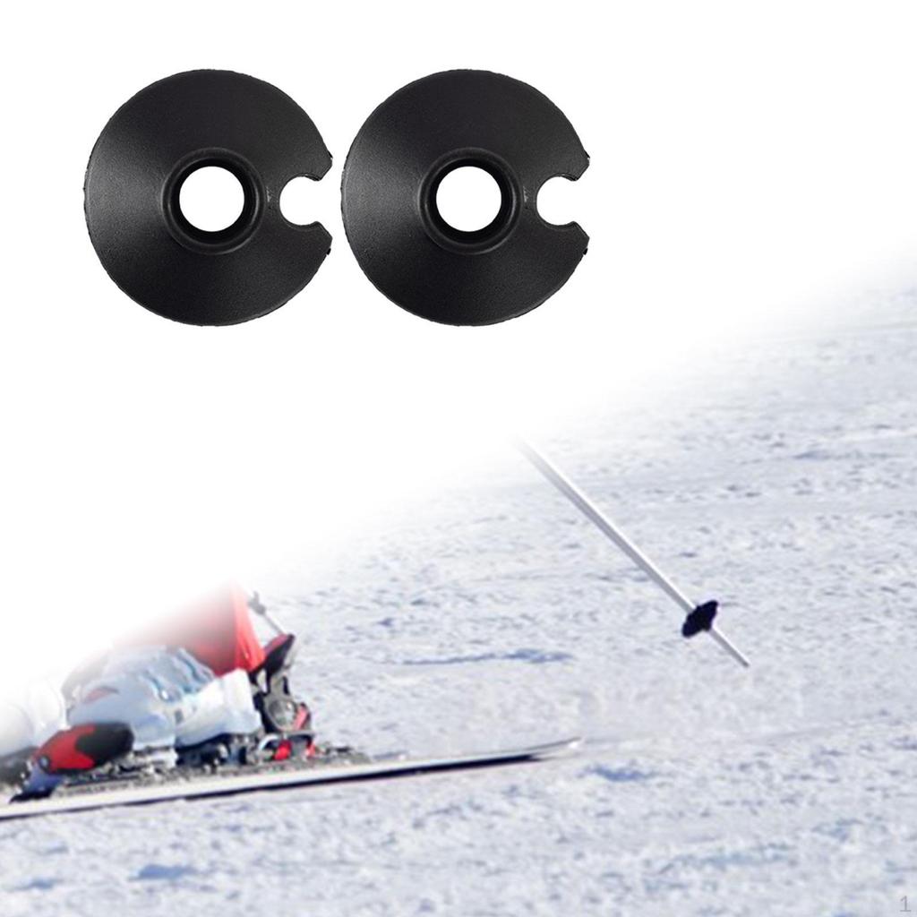 2 Stück Wanderstockteller Ersatzteil Skistockspitzen Zubehör Schwerlast Schnee und Schlamm