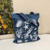 Denim Tote Bag For Women Large Capacity Casual School Shopping Shoulder Bag