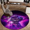 Fortnite Skin,Purple Feather Armor Chair mat Round Rug Office carpet, Machine Washable, Non slip, Suitable for Living Rooms, Bedrooms