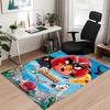 Custom Name Angry Birds Printed Carpet Rug For Office Chair Living Room Bedroom Kitchen Room Decor Gifts