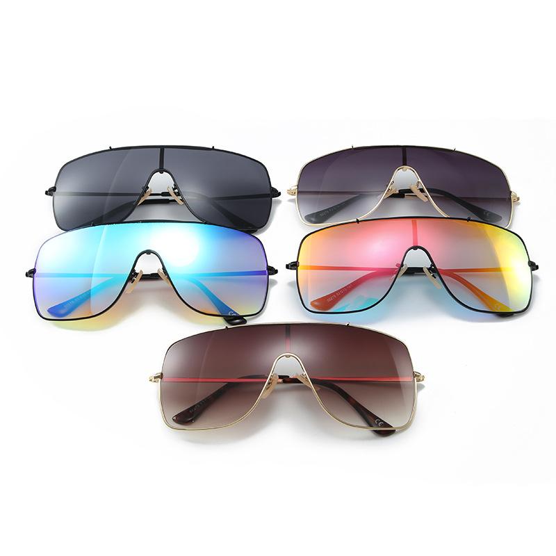 50279 Large Frame One-Piece Lenses Sunglasses Women'S 2019 Glasses, Men'S And Women'S Street Sunglasses