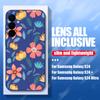 Flower Painted Shell For Samsung Galaxy S24 S22 Ultra Plus S23 S21 S20 Fe A52 A53 A54 A34 14 5g A51 A32 A13 4g Slim Shockproof Tpu Hybrid Case Cover
