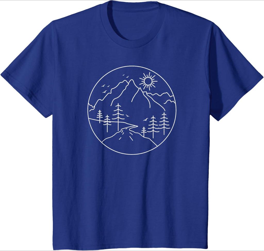 Sunrise Mountain Nature Hiking Camping Outdoors Mountains TShirt