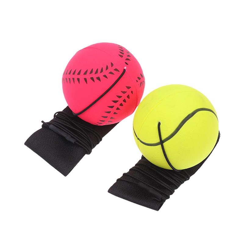 1Pc 6Cm Wrist Strength Training Ball Throwing Returned Balls Wrist Pitching Exercise Sports Portable Wrist Ball Throwing Trainer
