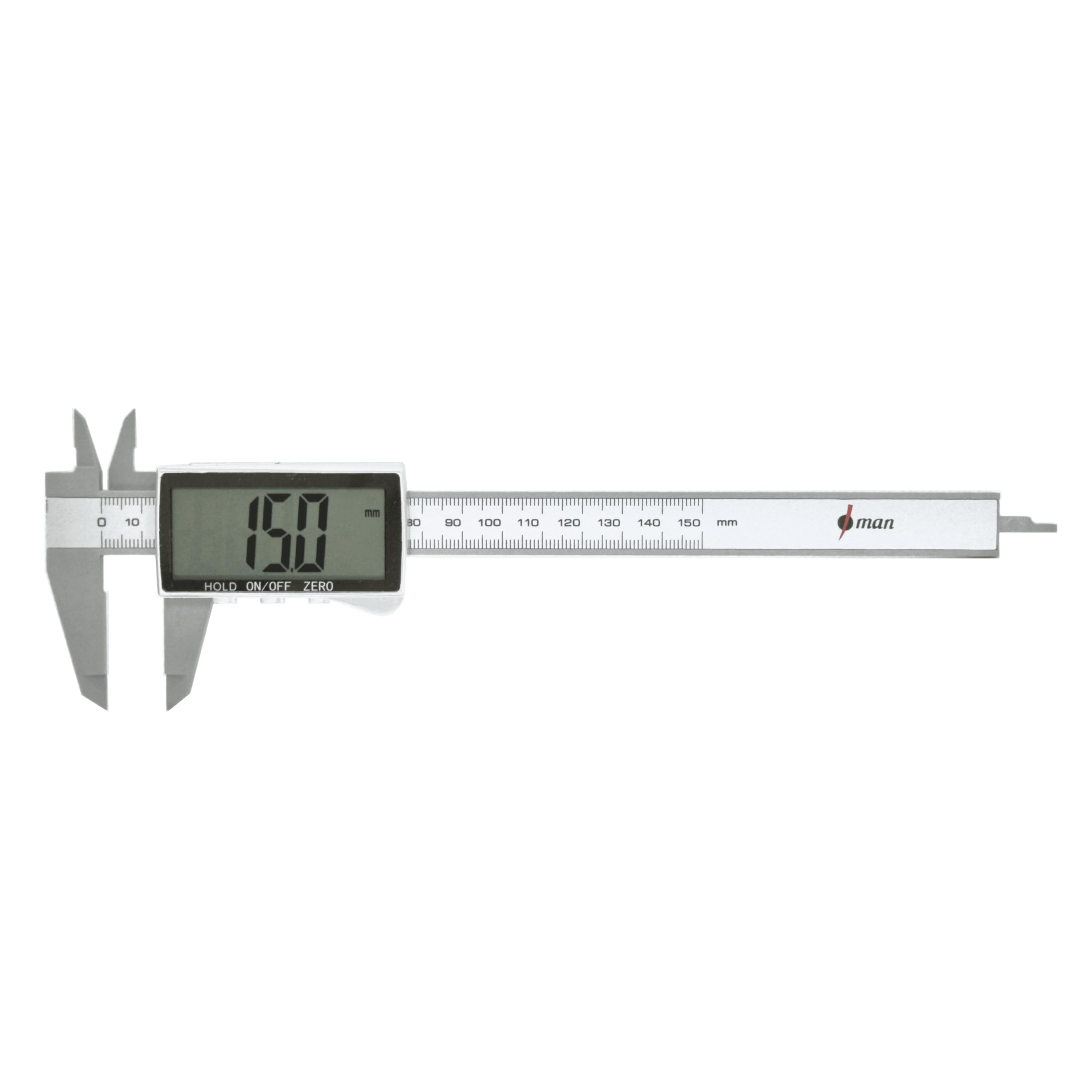 

Joman Digital Caliper ABS Large with Storage Battery Included DVC-150S, Screen, 150mm, 0.2% Accuracy, Case,