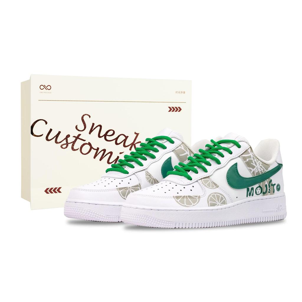 Nike Air Force 1 Lemon Summer, Refined Shopping Bag Cow Leather Abrasion Resistant Balance Abrasion Resistant Balance CW2288-111(Team144-)