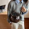 Women PU Leather Mini Shoulder Bag 2025 Winter Retro Soft Bucket Bag Luxury Designer Trend Female Crossbody Handbags