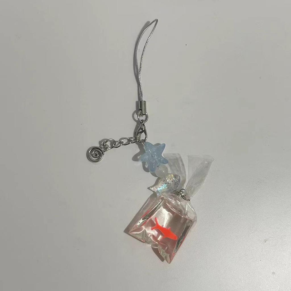 Fruit Key Ornament Unique Hanging Decors Delicate Fish Pendant Key Adornment Stylish Bag Charm for Various Occasion