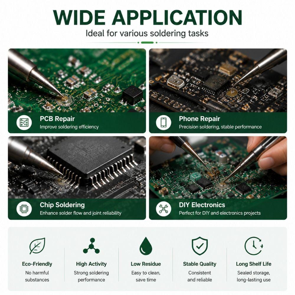 Lead-Free Rosin Flux 100g/30g/10g Welding Flux Paste High-Quality Solder Flux Precision Soldering