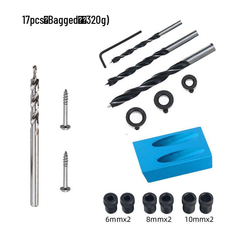 15° Blue Woodworking Oblique Hole Locator Puncher