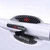 8PCS Car Carbon fiber texture door handle protection sticker Film for Toyota Corolla Camry CHR Yaris Hilux Rav4 avalon auris