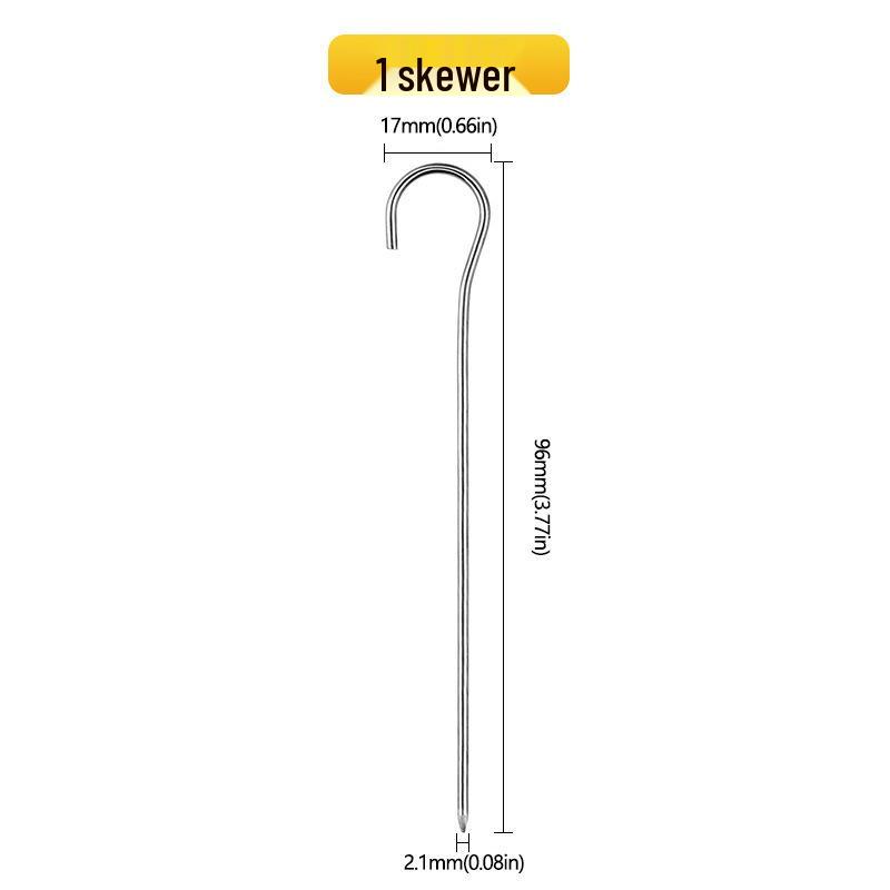 Vertical Air Fryer Stainless Steel BBQ Rack with 12/24 Skewers, Round Hanging Oven Skewer Stand