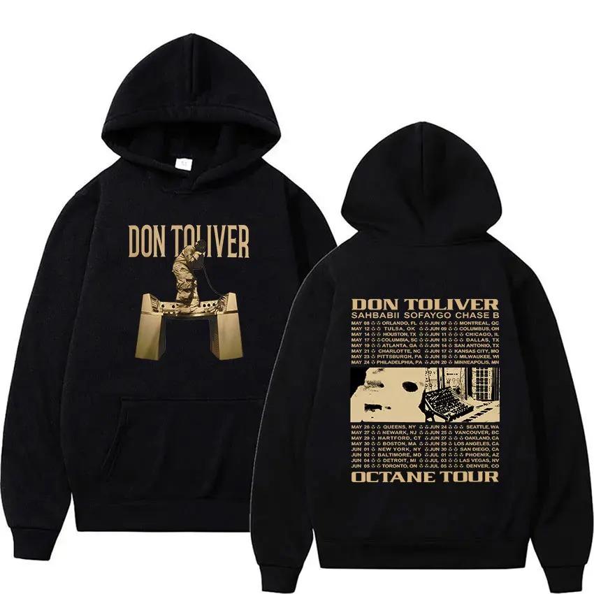 Rapper Don Toliver Octane Album 2026 Hoodie Unisex Vintage Long Sleeve Fashion Fleece Sweatshirt Hip Hop Clothing Pullover Hooded 4XL чёрный