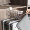 Telescopic Slide Rail Pants Rack - Top Mount Wardrobe Pull-Out Hanger Drawer.