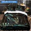 Alien Horror Artwork 3pcs K-pop Music Group Bedding set,Ideal for Bedroom, Dormitory,Including Duvet Cover And 2pcs Pillowcases,Fan Gifts