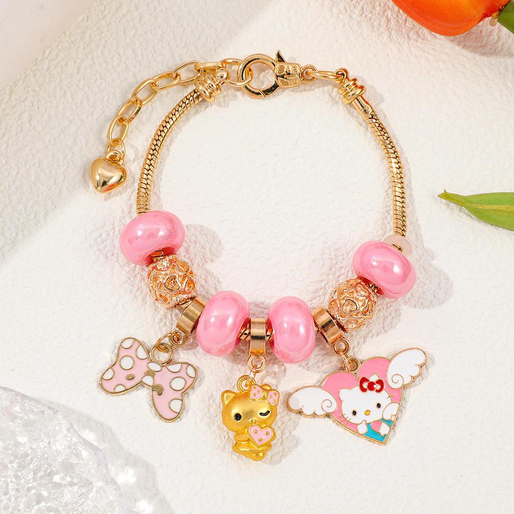 Hello Kitty Kinder Armband mit Zinklegierung für Geschenke