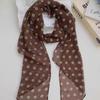 Polka Dot Print Long Scarf