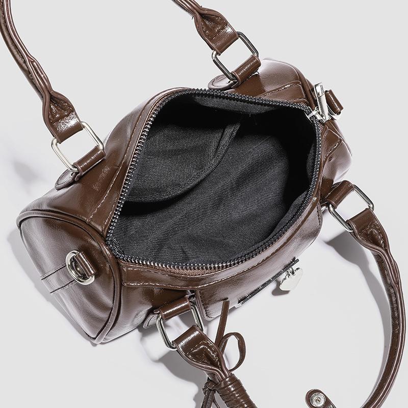 Bag 2025 new ballet bowling bag sweet cool style bow handbag high sense shoulder messenger bag tide