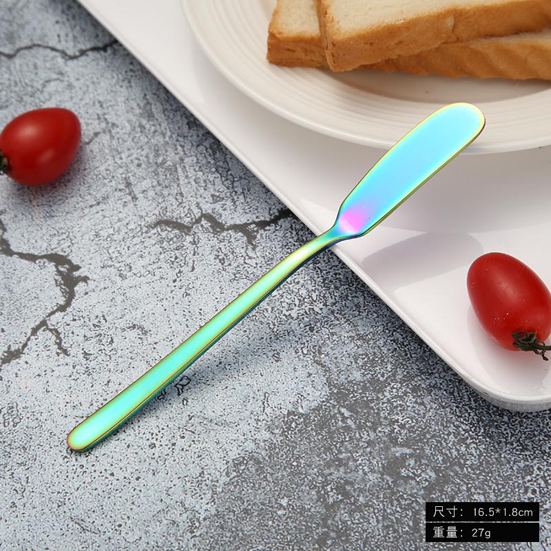 304 stainless steel butter knife Korean long handle jam butter spatula western tableware cream piping knife