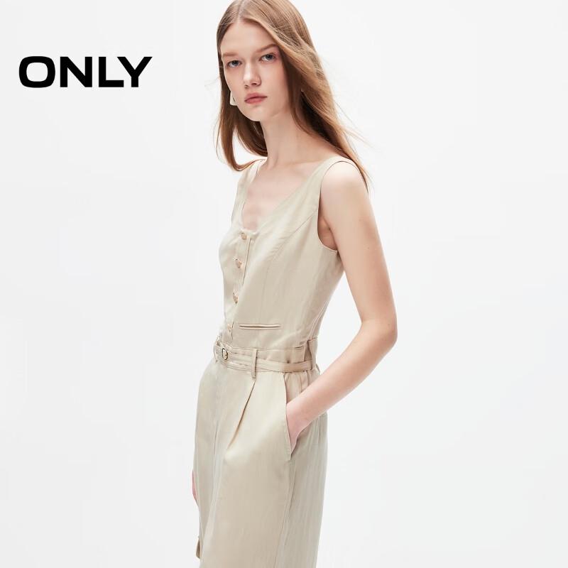 ONLY Women's V-Neck Loose Jumpsuit