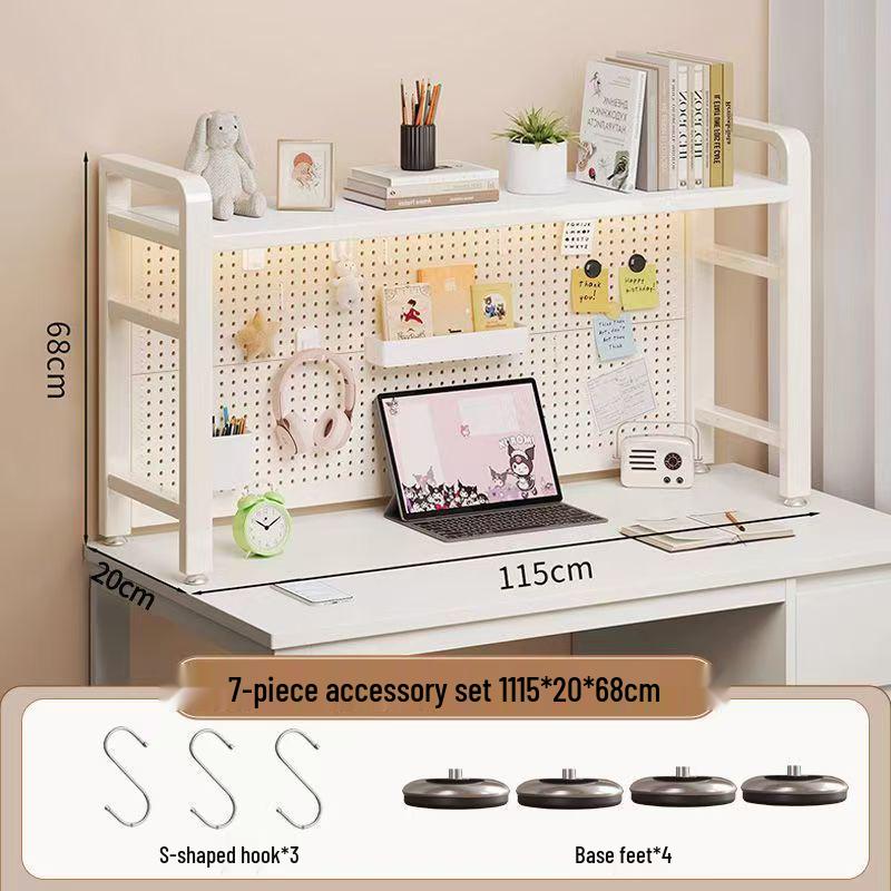 Iron Art Pegboard Bookshelf & Desk Organizer for Home or Dorm