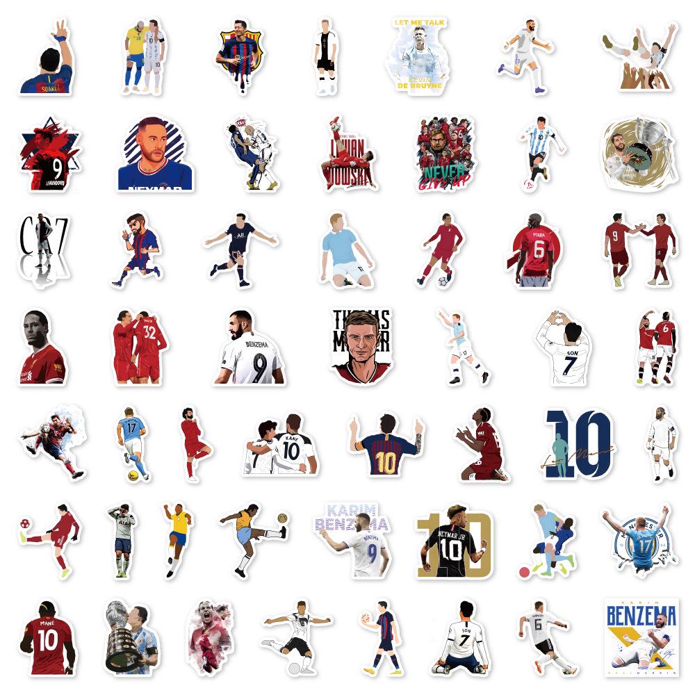 50-100 Unique Cross-border American Football Star DIY Waterproof Stickers for Suitcases and Skateboards