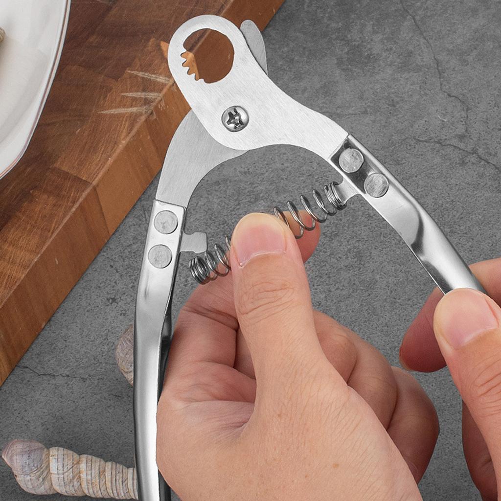 2 adet Paslanmaz Çelik Salyangoz Kuyruğu Kesici Deniz Ürünü Makası Verimli Ergonomik Sap Makas Mutfak Aleti Hızlı Pişirme için
