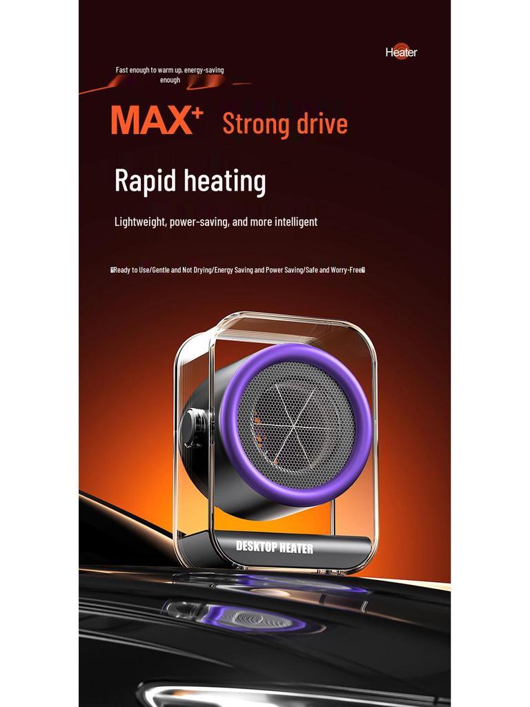 Compact Portable Desktop Heater - Quick Heat Smart Blower for Office and Dormitory
