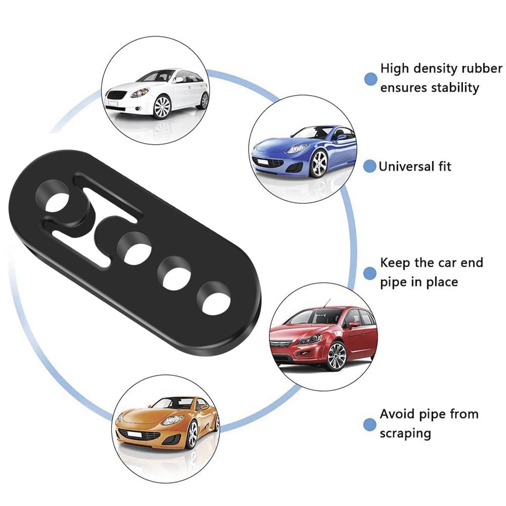4/8 Stück Auspuffaufhängungen Gummihalterung Halterungen Schalldämpferhalterung zum Schutz des Autosystems Universelles Autozubehör