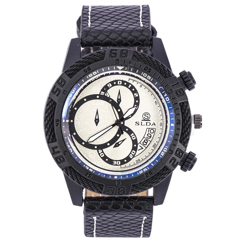 Personality Trend Temperament Men S Watch Casual Business Belt Quartz Watch Men