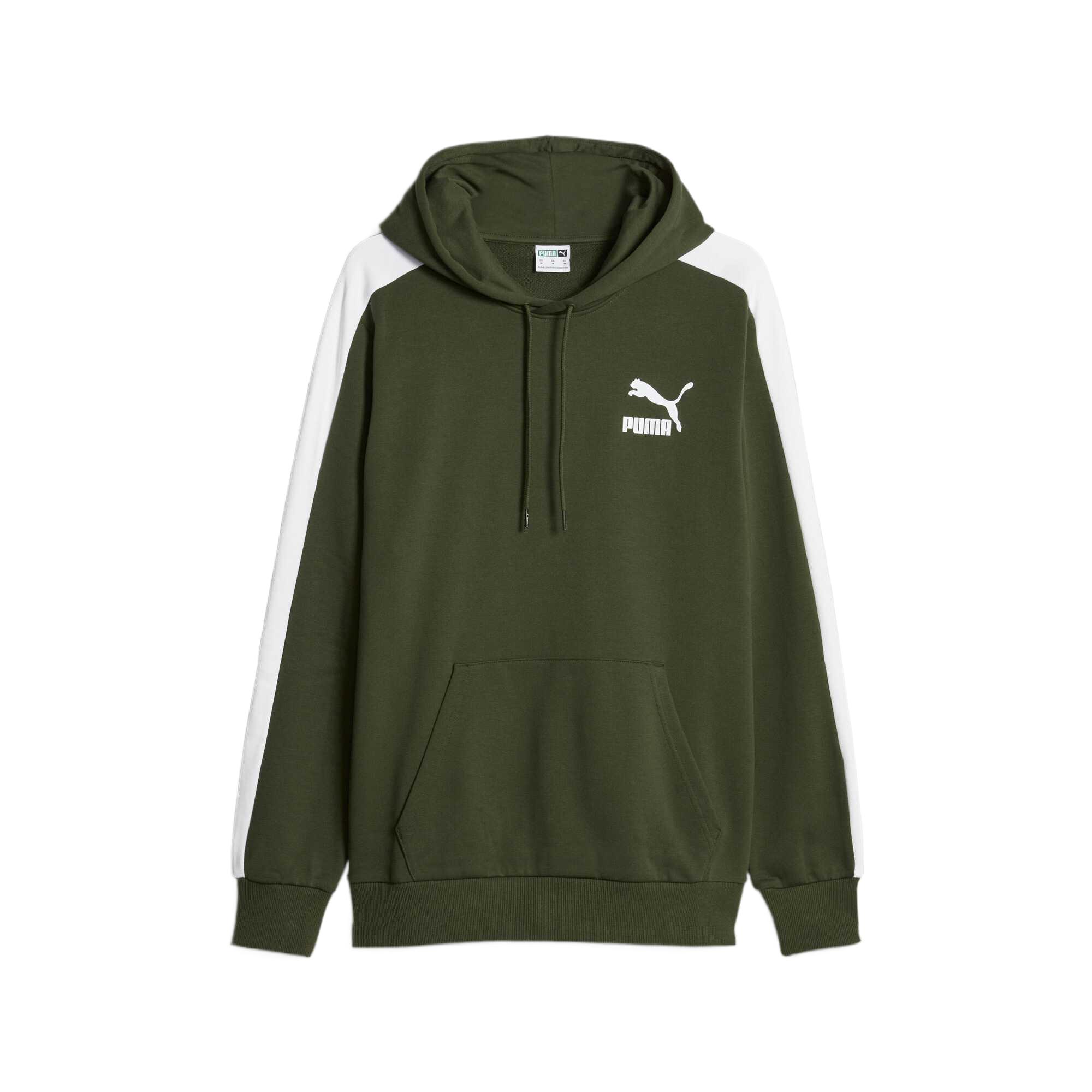 

Puma Цветовой блок Удобный Теплый Прочный Дышащий Свитшот Мужские топы Зеленый 620566-31 L