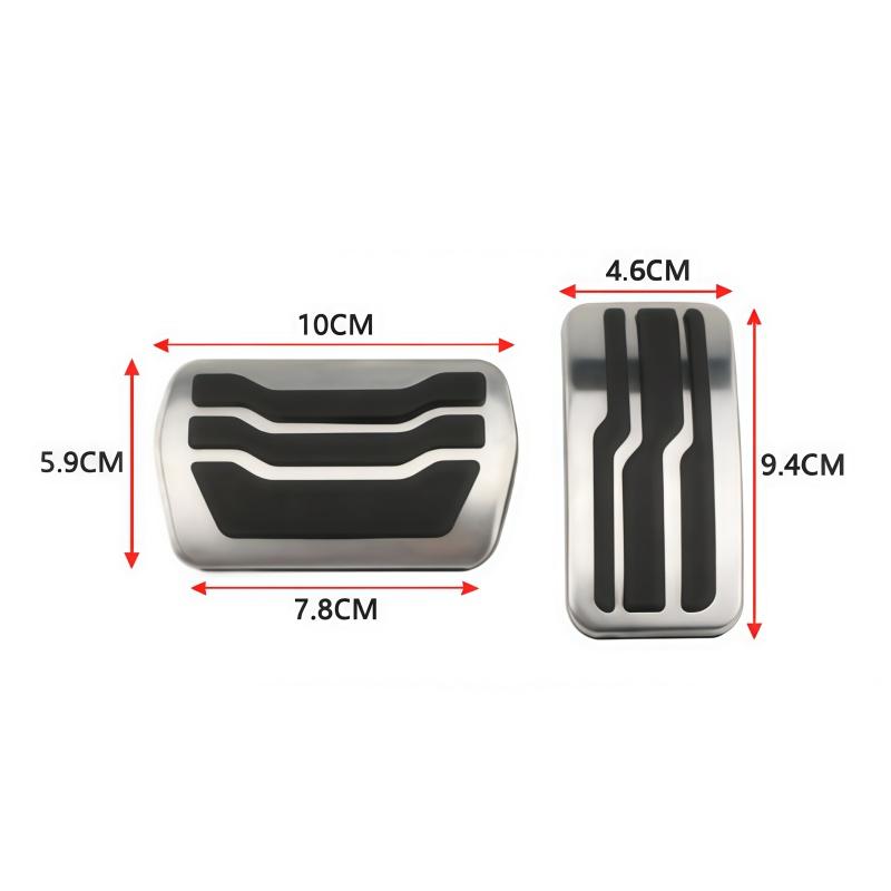 AT MT Stainless Steel Car Interior Gas Fuel Pedal Brake Pedals Cover for Ford Focus 2 3 4 MK2 MK3 MK4 2005 - 2017 Accessories