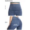 High Waisted Elastic Denim Yoga Pants for Women Autumn Winter