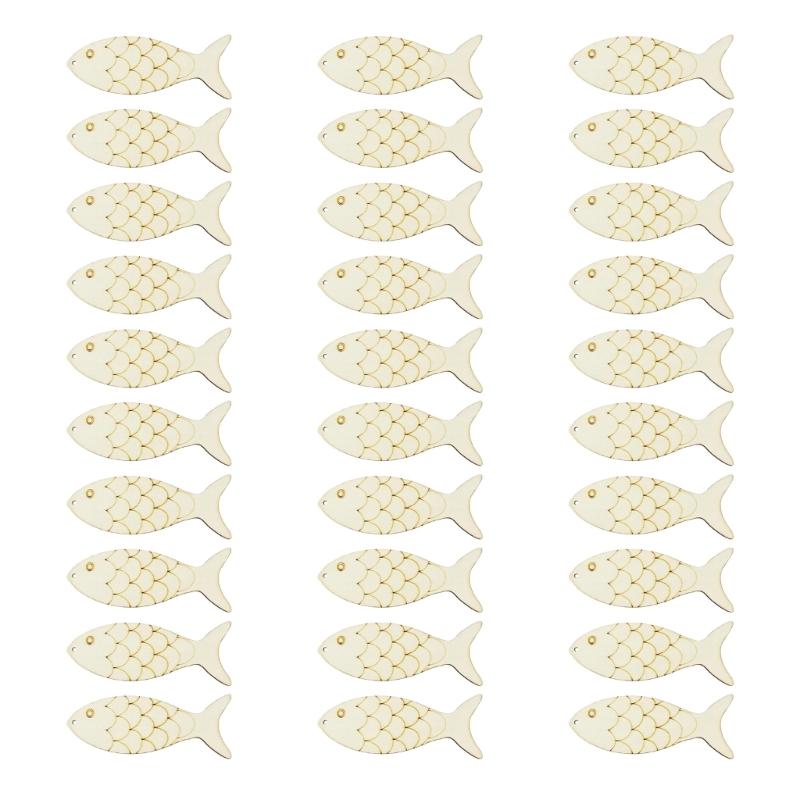 Bulk Wooden Fish DIY Home Handicraft Art Kits For 30