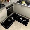 Kitchen Floor Mat Home Decor Corridor Carpet Bedroom Living Room Bedside Long Rug Bathroom Anti -Slip Washable Entrance Doormat 