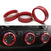 Elevate Your For Kia Forte 2014 2018 With Red Aluminum Car Console Air Conditioning Knob Cover High Quality Perfect Fit